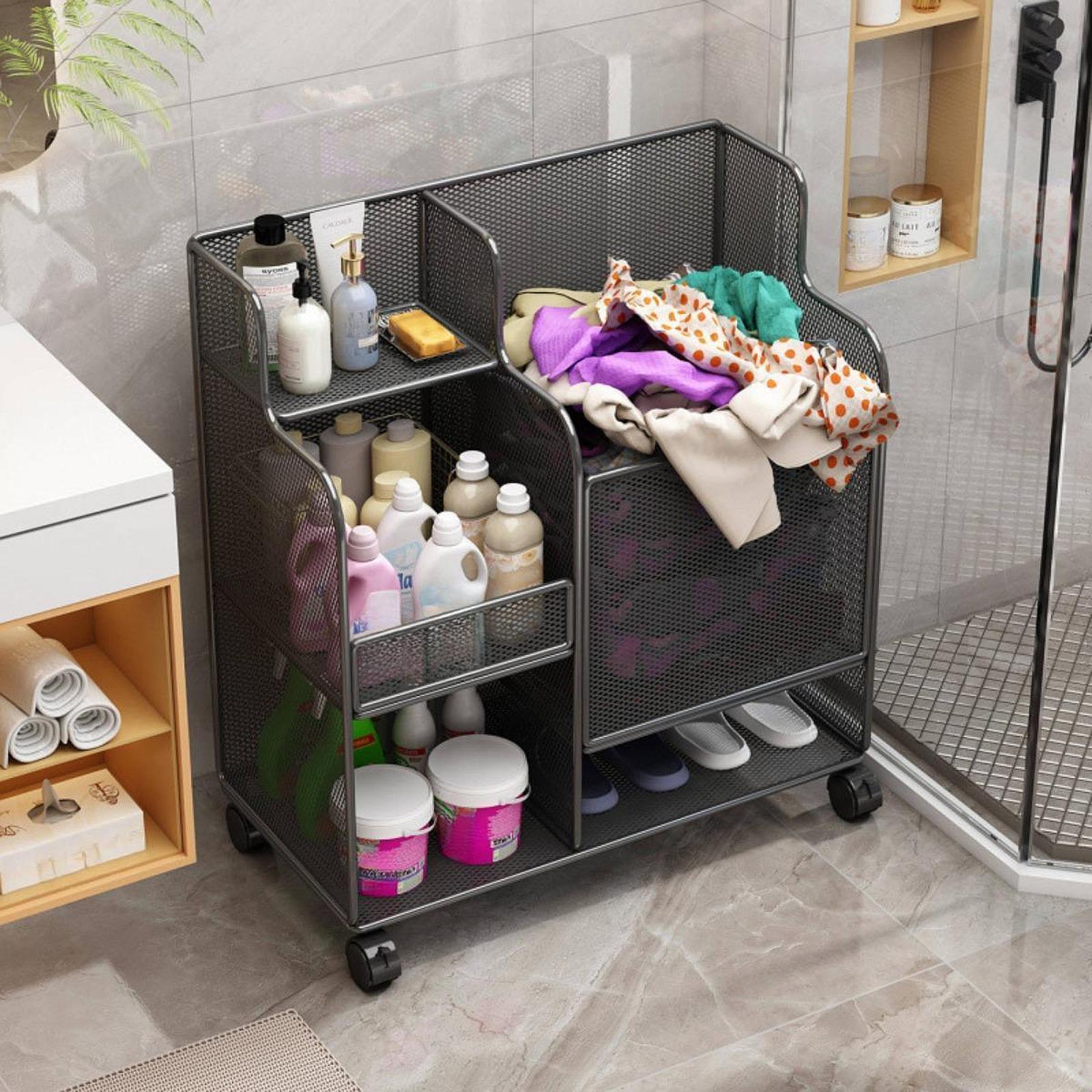 Sports Equipment Organizer Rack - Tekerlekli Spor Ekipmanları Saklama Rafı Büyük