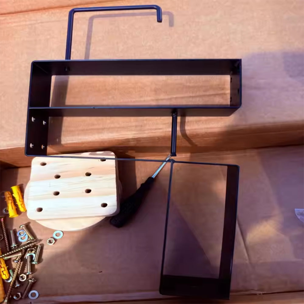 Sports Equipment Organizer Rack - Ahşap Motosiklet Kask Tutucu Duvara Monte