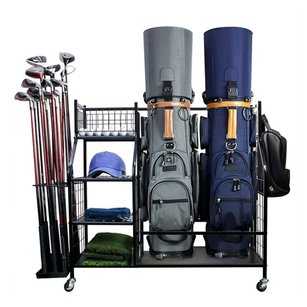 Sports Equipment Organizer Rack - Golf Çantası Depolama Garaj Organizatör Rafı