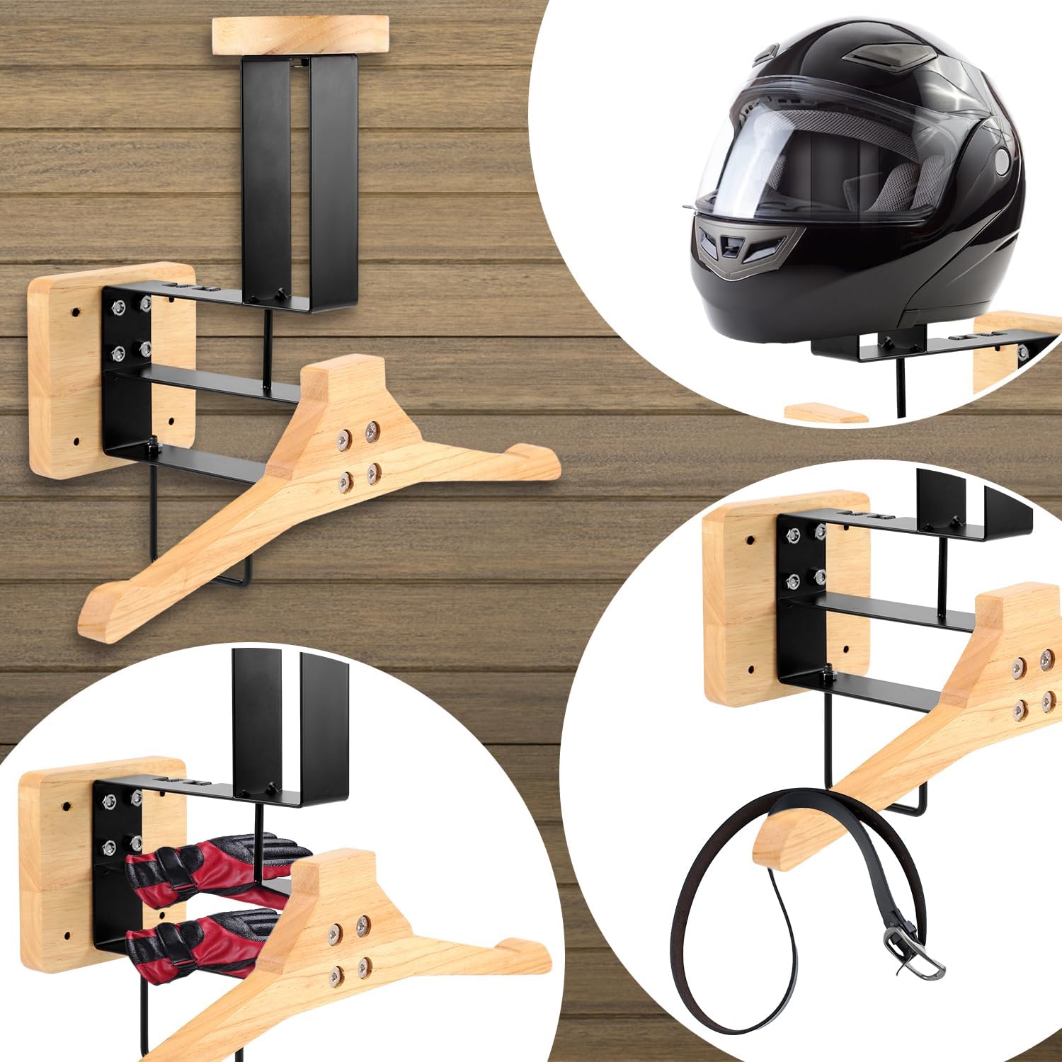 Ahşap Motosiklet Kask Tutucu D - Sports Equipment Organizer Rack incelemesi ve fiyatı