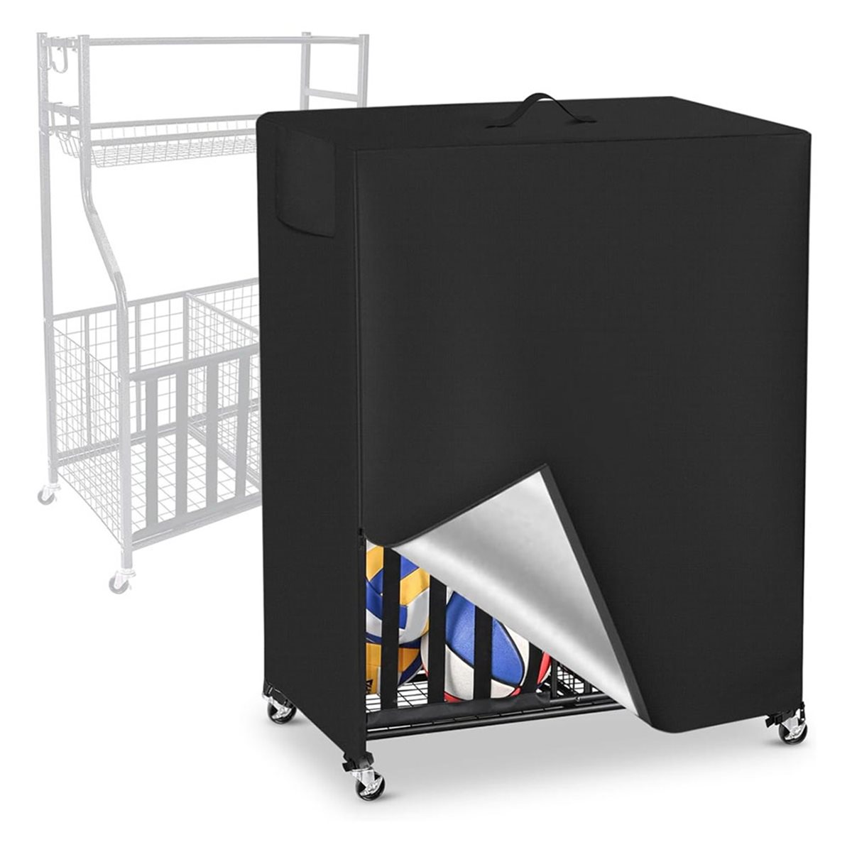 Basketbol Rafı Örtüsü Garaj Sp - Sports Equipment Organizer Rack incelemesi ve fiyatı