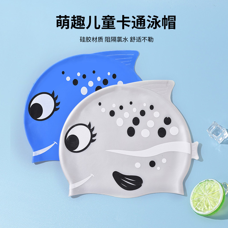 1 adet sevimli karikatür balık - Swim Cap Silicone incelemesi ve fiyatı